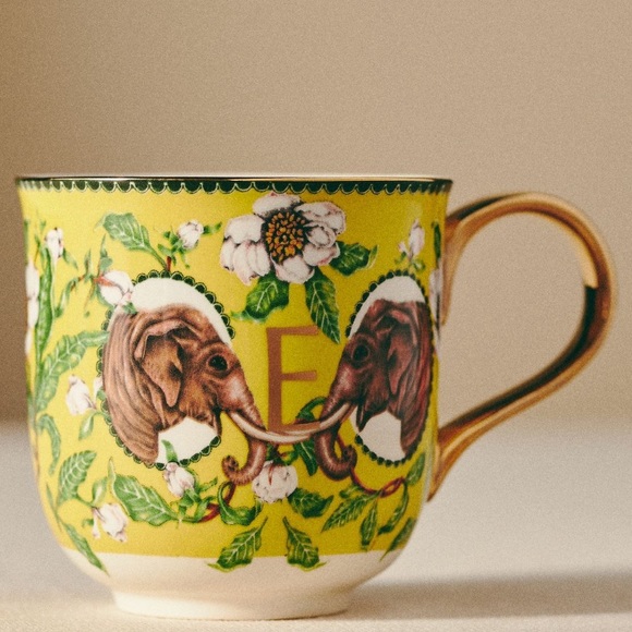 Alphabet Letters Lou Rota Nature Mugs E - Picture 1 of 15